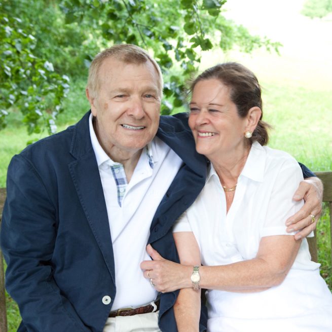 Ken Cunningham-Brown with his wife, Beth